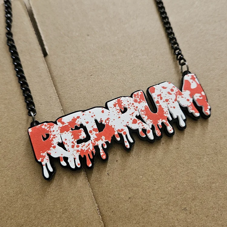 Halloween Blood Drops Letters Necklaces 2024 - Xpluswear