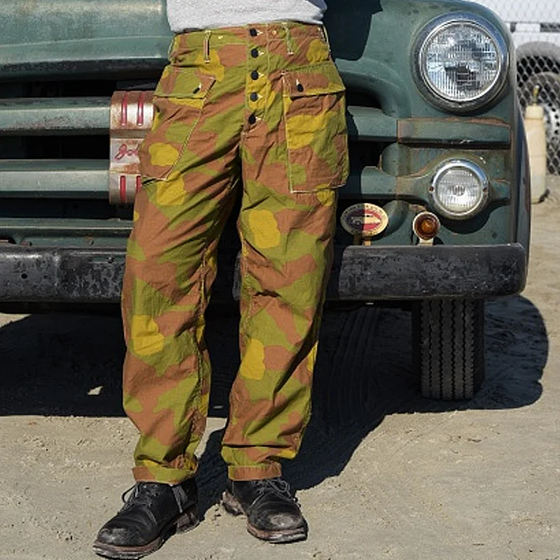 1940's Military 'M-44' Back Satin Camouflage Print Trousers