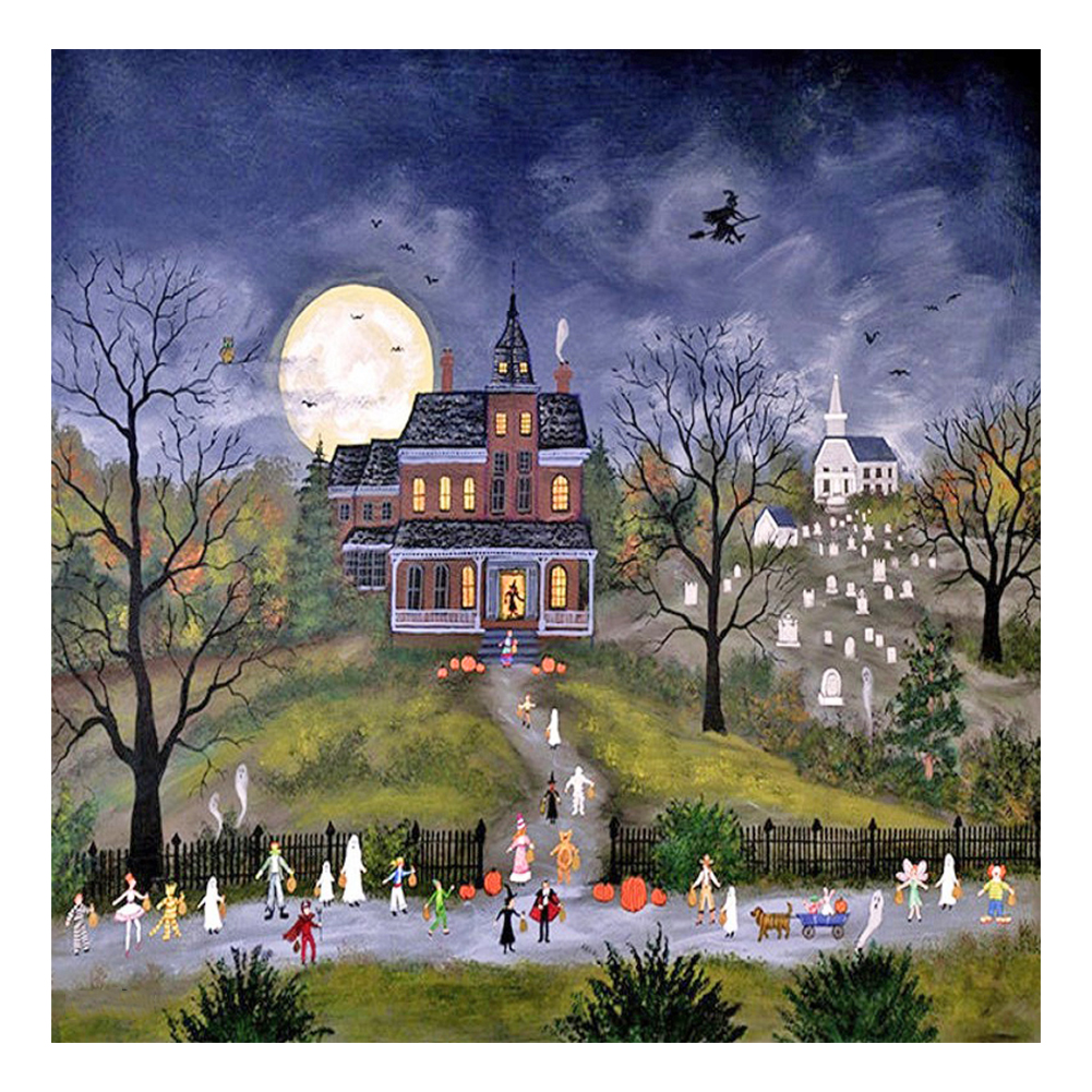 

Halloween Night - Round Drill Diamond Painting - 40*40CM, 501 Original