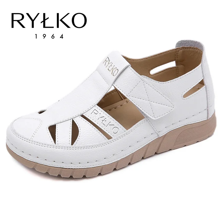 RYLKO® 2025 Lekkie sandały masujące na koturnie na rzep