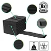 2PCS Camping Dinnerware Organizer with Dividers Motorhome Camping Glass Carrier