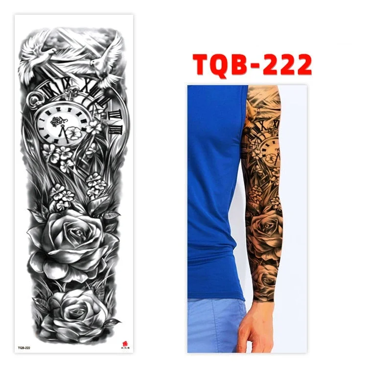 Temporary Tatoo Tattoo for Woman Tattoo Stickers Arm Tattoo Big Sleeve Men and Women Personality Tiger Leopard stickers