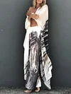 Animal Printed Sun Protection Cover-Ups Tops