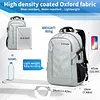 BAIGIO Gro&szlig; Laptop Rucksack Handgep&auml;ck 35L mit 15,6 zoll Laptopfach, Wasserfester Reiserucksack Unisex Travel Daypack Backpack Outdoor Sportrucksack f&uuml;r Reise Schule Freizeit Herren Damen, Grau