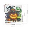 (40*40cm)Halloween Pumpkin Wizard - Full Round Drill Diamond Painting