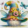 Dragonfly Gnome-11CT Stamped Cross Stitch 40*40cm/15.75*15.75in tapestrymarket