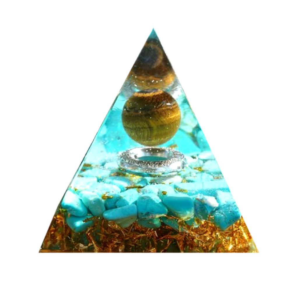 

5cm Natural Orgonite Pyramid Chakra, 501 Original