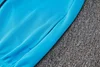 Joyfball 2024/2025 Olympique de Marseille Long Zipped Jacket Blue Soccer Jersey 1:1 Thai Quality 
