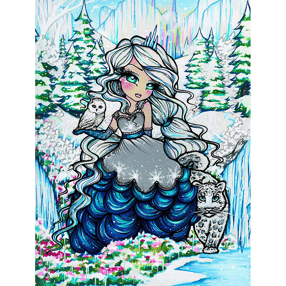 

Curly Hair Ice Girl - Round Drill Diamond Painting - 40*50CM, 501 Original