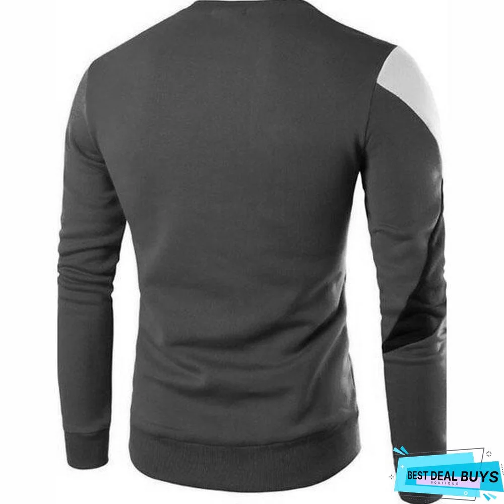 Men's Fashion Casual Teaching Long Sleeve Sweatshirt