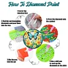 (US Local)6pcs Butterfly DIY Diamond Painting Coasters Kits with Holder for Adult Beginner