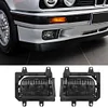 1 Pair Front Bumper Fog Lights Fog Lamps with Bulbs for E30 318i 1985-1993
