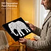 DIY Pearl Painting Elephant for Home Wall Decor with Frame(20x30cm)