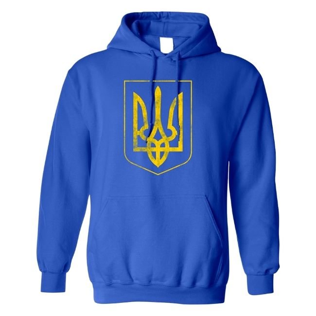 Vintage Ukraine Coat of Arms Ukrainian Pride Sweatshirt Hoodie