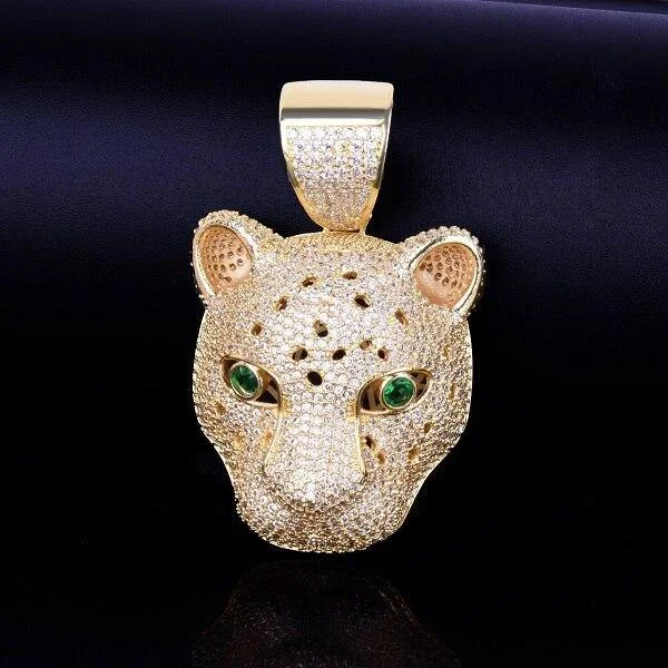 Animal Leopard head Pendant-VESSFUL