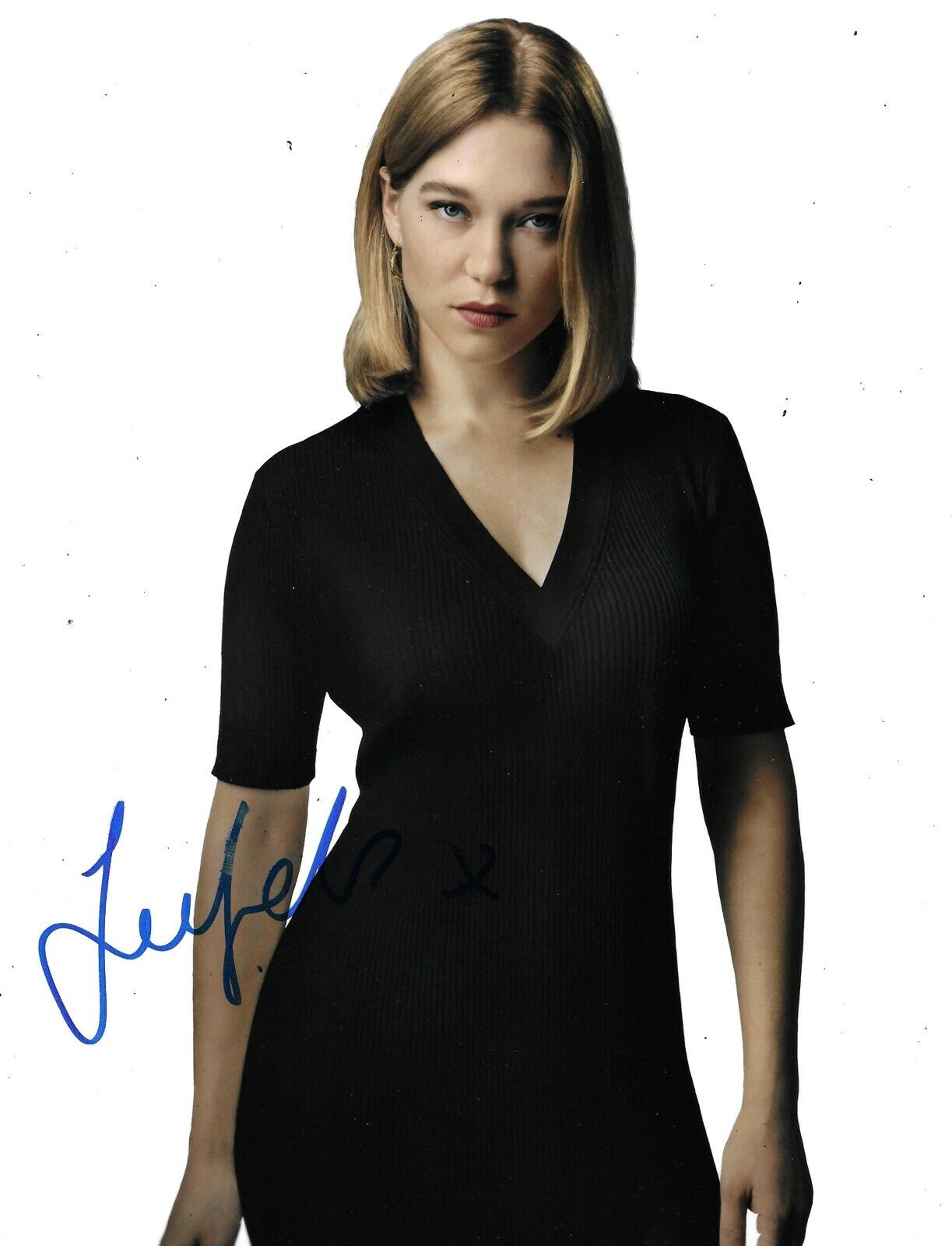 Lea Seydoux Signed No Time To Die 10x8 Photo Poster painting AFTAL