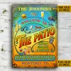 Personalized Patio Grilling Summer Listen To The Good Music Sippin Vertical Custom Classic Metal Signs