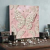 DIY Pearl Painting Butterfly for Home Decor with Frame(30x30cm)
