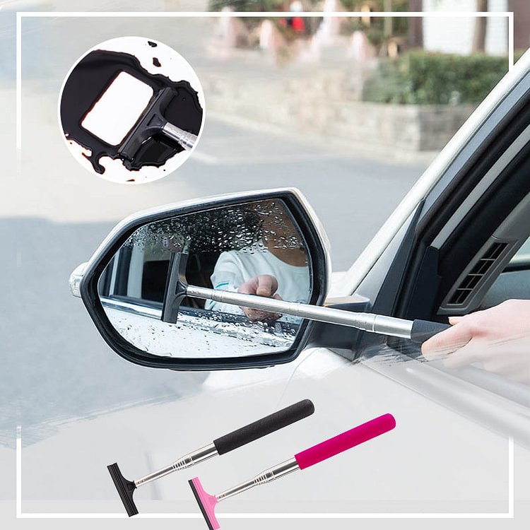Retractable Rear-view Mirror Wiper