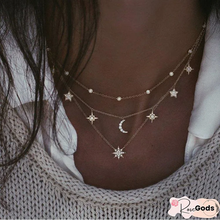 Star Moon Necklace