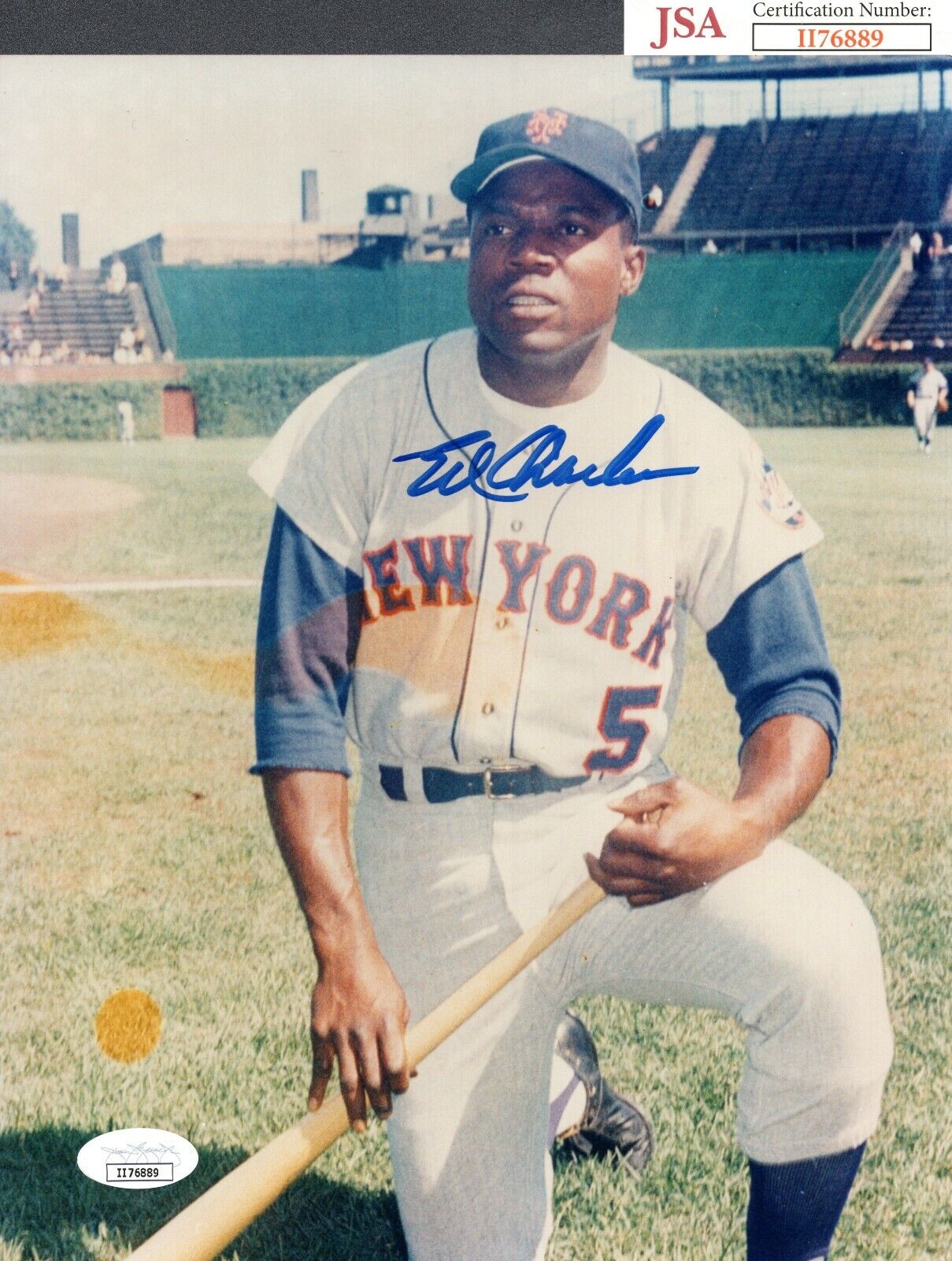 JSA Ed Charles Autographed Signed AUTO 8x10 Photo Poster painting New York Mets TRB 460