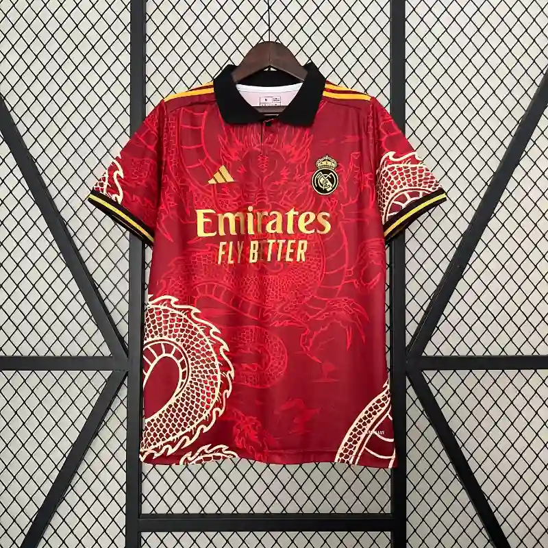 24/25 Real Madrid Special Red Soccer Jersey