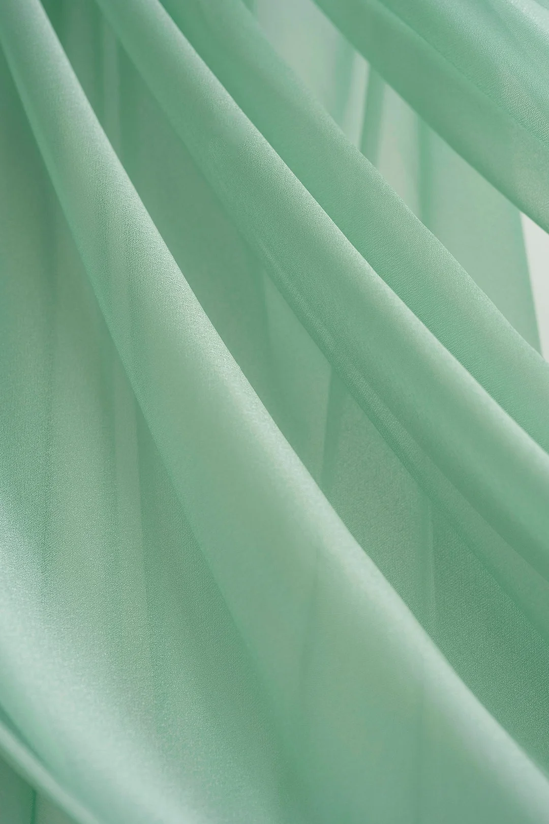 2 Panels Sheer Wedding Arch Draping 30" w x 32ft - 12 Colors