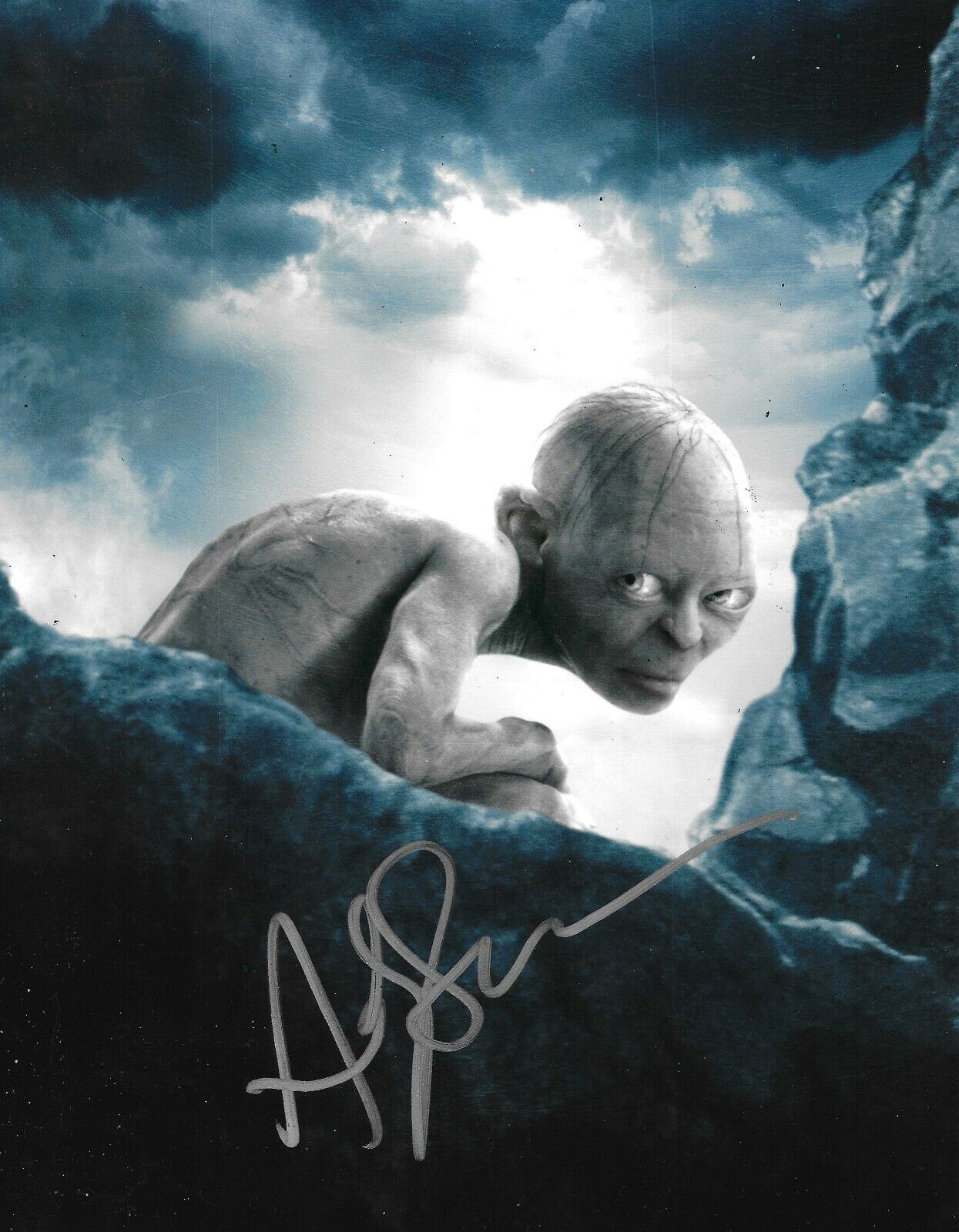 Andy Serkis Signed The Lord Of The Rings 10x8 Photo Poster painting AFTAL