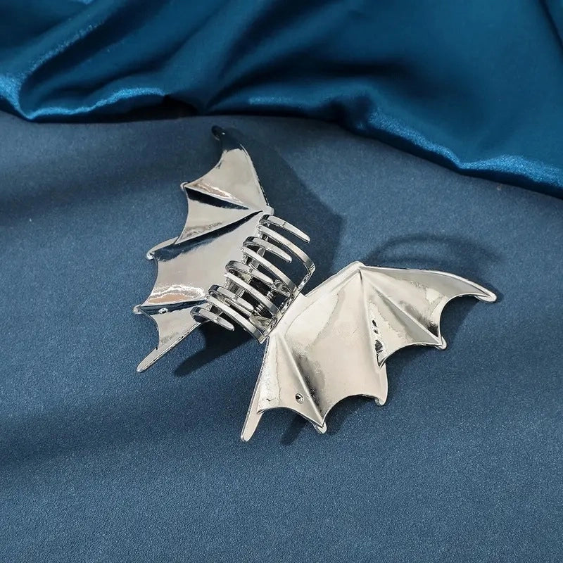 Halloween Elegant Lady Streetwear Women’s Bat Metal Plating Hair Claws
