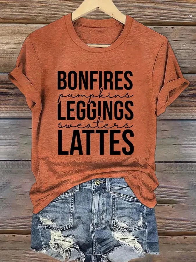 Women's Fall Autumn T-Shirt 