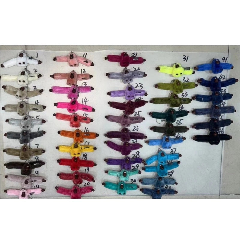 Plush Toy Monkey Bag Pendant Messenger Bag Backpack Key Chain Pendant Doll Key Chain Outlet4