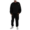 Mens 2 Piece Jacquard Sweatsuit Outfits Hoodie Sweatshirt & Joggers Sweatpants Set Tracksuit