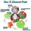 8pcs Santa Diamond Painting Art Acrylic Coasters
