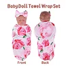 Adorable baby Swaddle Blanket And Headband Set - RBBI-Myrebornbabydoll® Myrebornbabydoll®