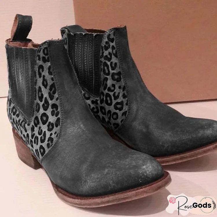 Fashion Mid-Calf Block Heel Boots