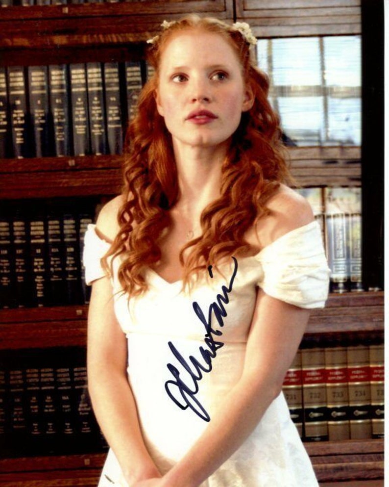 Jessica chastain signed autographed jolene Photo Poster painting