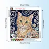 Diamond Painting-DIY Crystal Rhinestone Tabby Cat