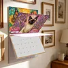2027 New DIY Diamond Painting Cat Wall Calendar Kit 12-Month Flip Calendar Design Home Decor