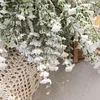 6 Stems Snow Spraying Babysbreath Artificial Greenery Winter Christmas