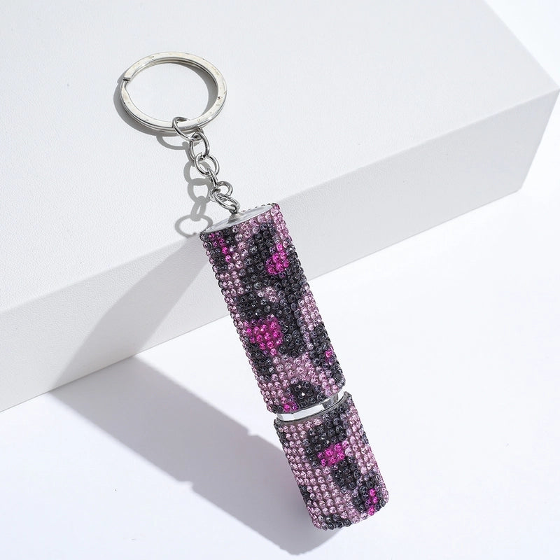 Luxurious Leopard Aluminium Alloy Crystal Women’s Keychain