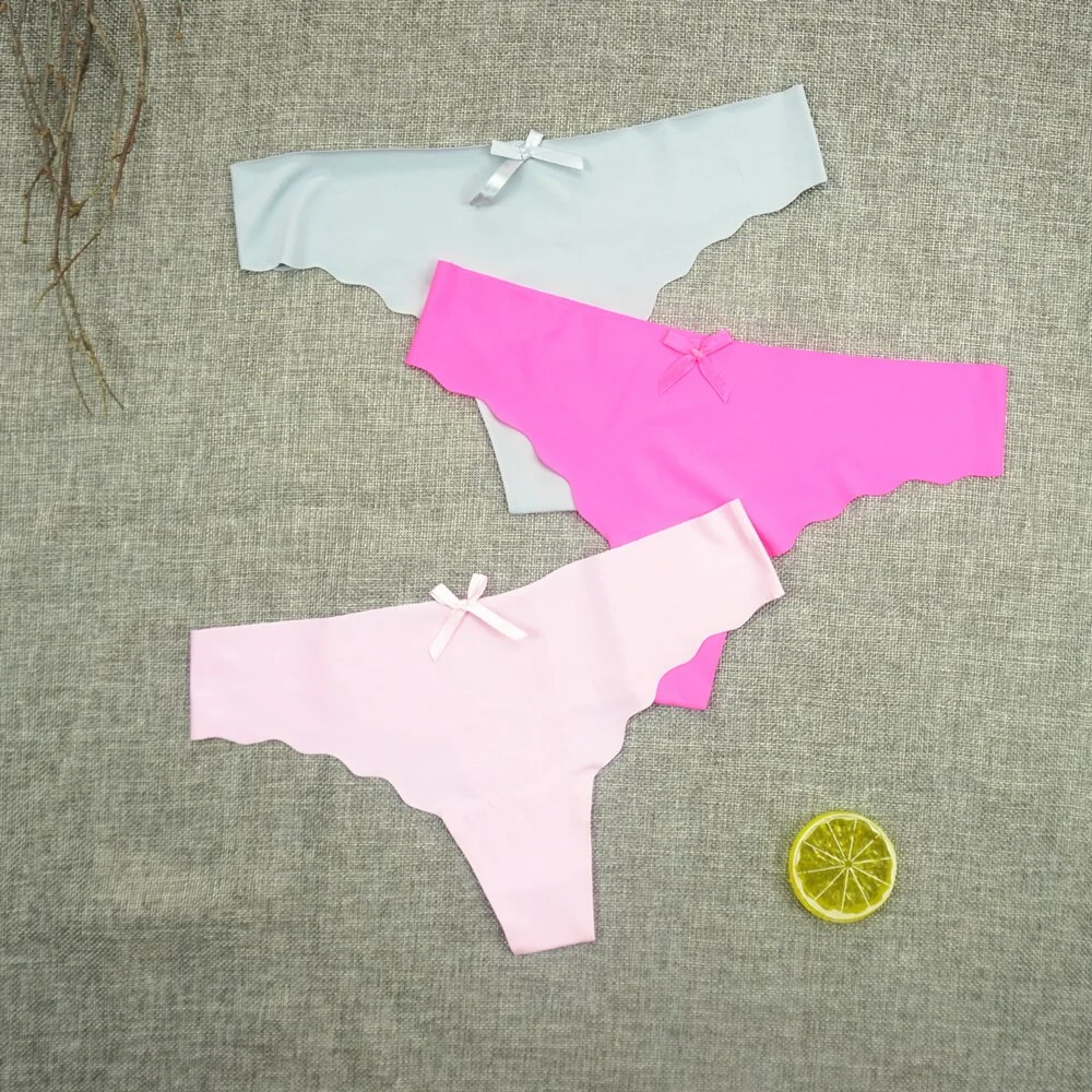 Billionm Plus Size Thong Femme Gstring Seamless Panties Sexy Pack Thongs Woman Low-rise Silk High Quality Panty Leopard S-4XL