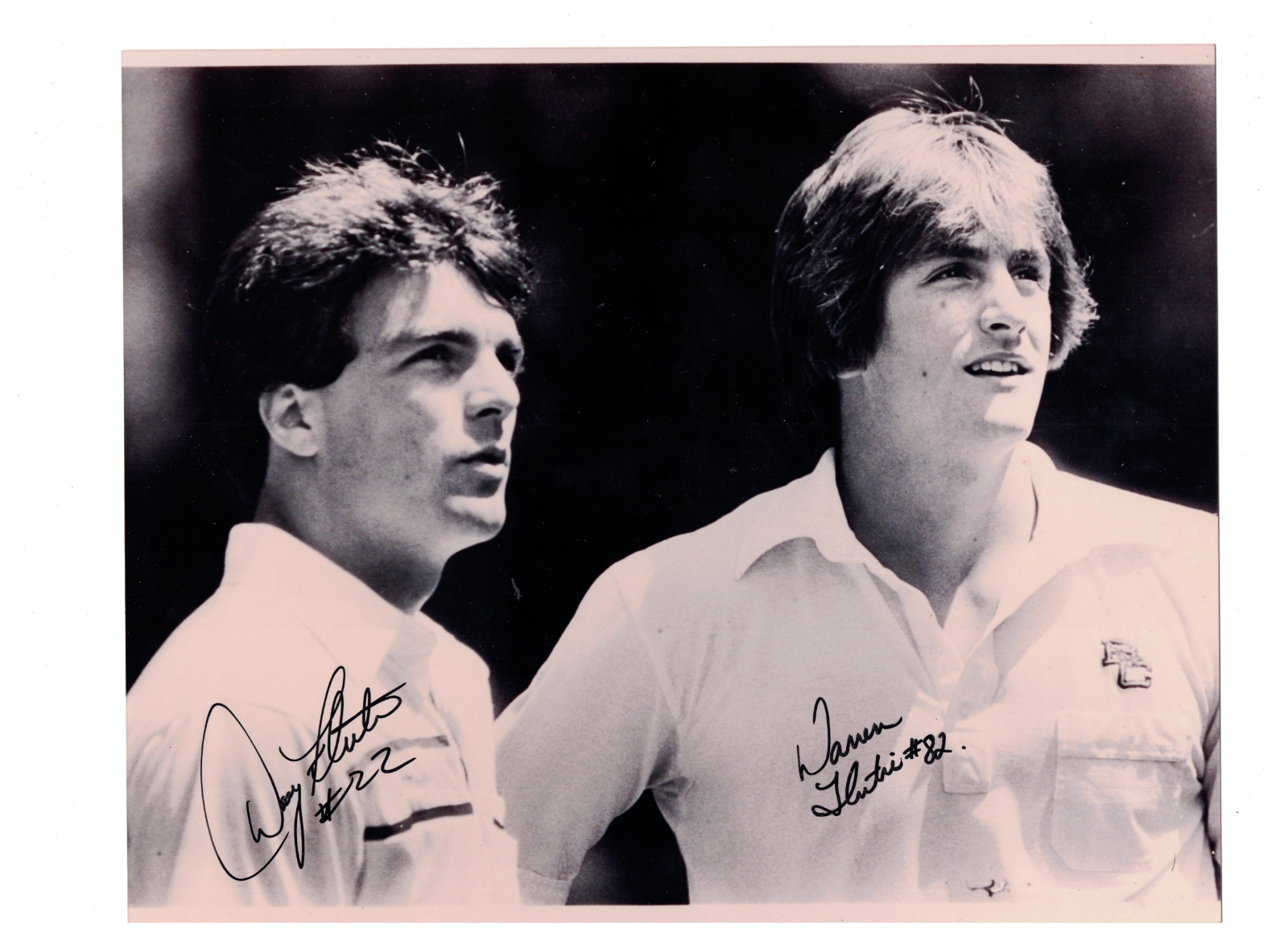 Doug and Darren Flutie Boston College Signed 8x10 Football Photo Poster painting W/Our COA