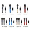 2.4G Wireless Microphone Rechargeable Live Streaming Microphone LED Display Professional Handheld Mic for Singing Karaoke Wedding DJ Party