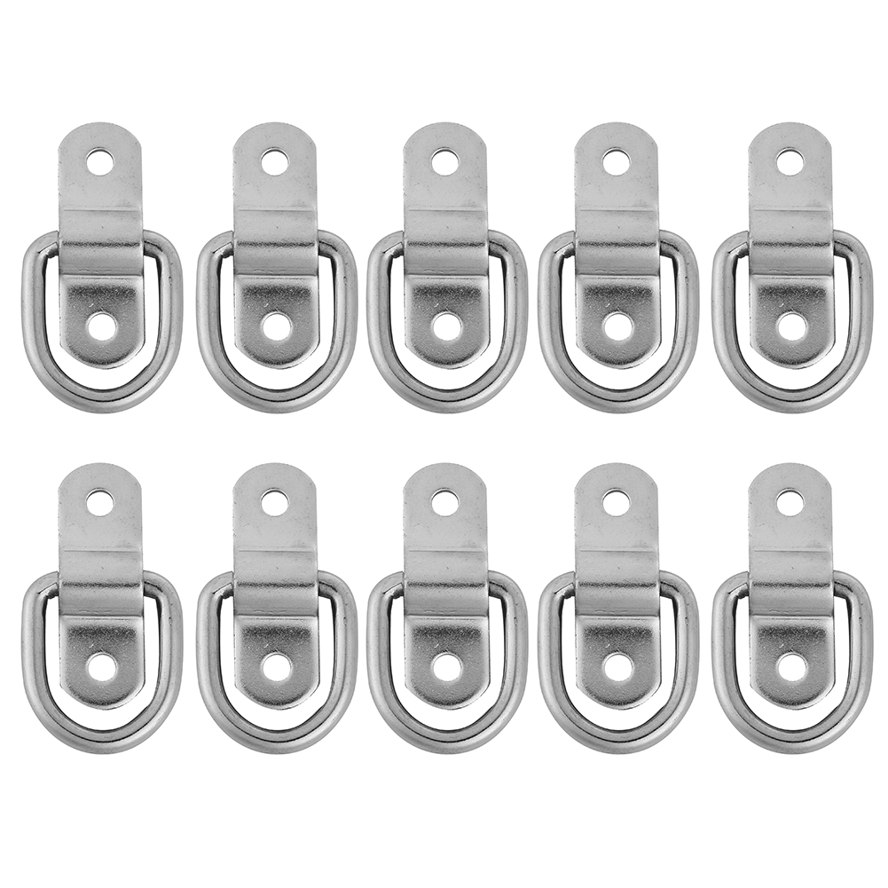 

10pcs D-Ring Tie Down Anchor Surface Mount Bolt On with Mounting Brackets, 501 Original