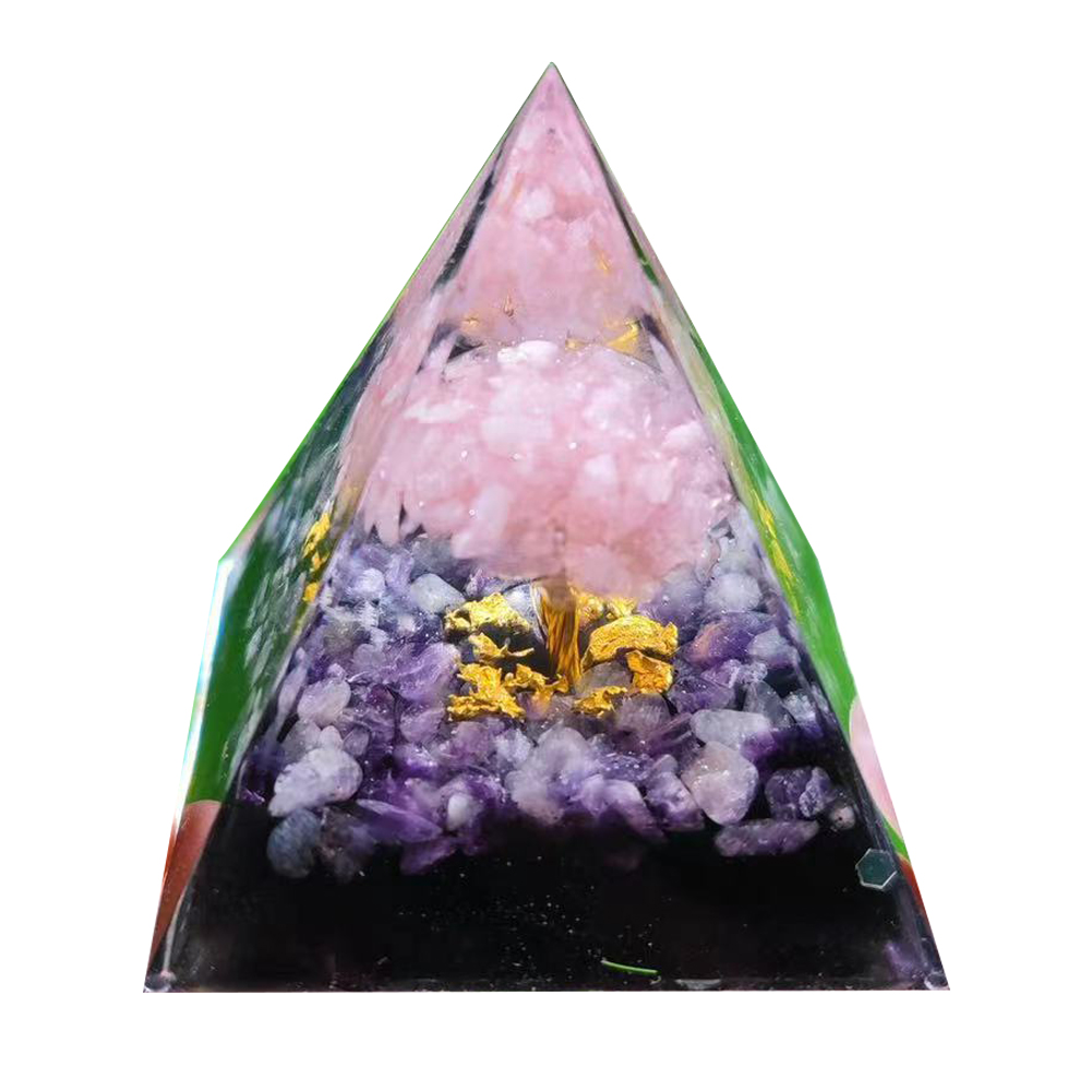 

5cm Natural Orgonite Pyramid Chakra, 501 Original