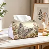 Retro Butterfly DIY PULeather Diamond Painting Tissue Box for Adults Beginners Gem Art Painting Napkin Holder for Living Room Bedroom Bathroom Table Decor
