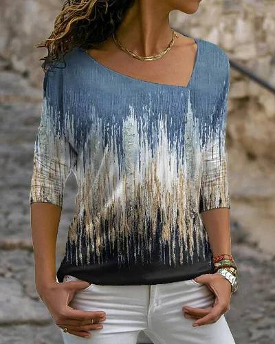 Abstract Casual T-Shirt