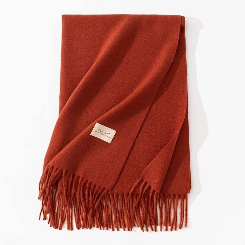 Scarf Winter Warm Windproof Shawl Women’s High-end Korean Style Women’s Cashmere Scarf