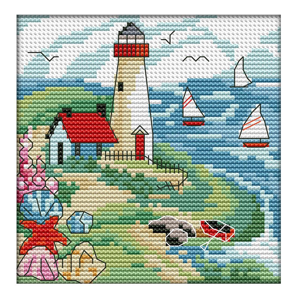 

Summer - 14CT Stamped Cross Stitch - 16*16cm, 501 Original