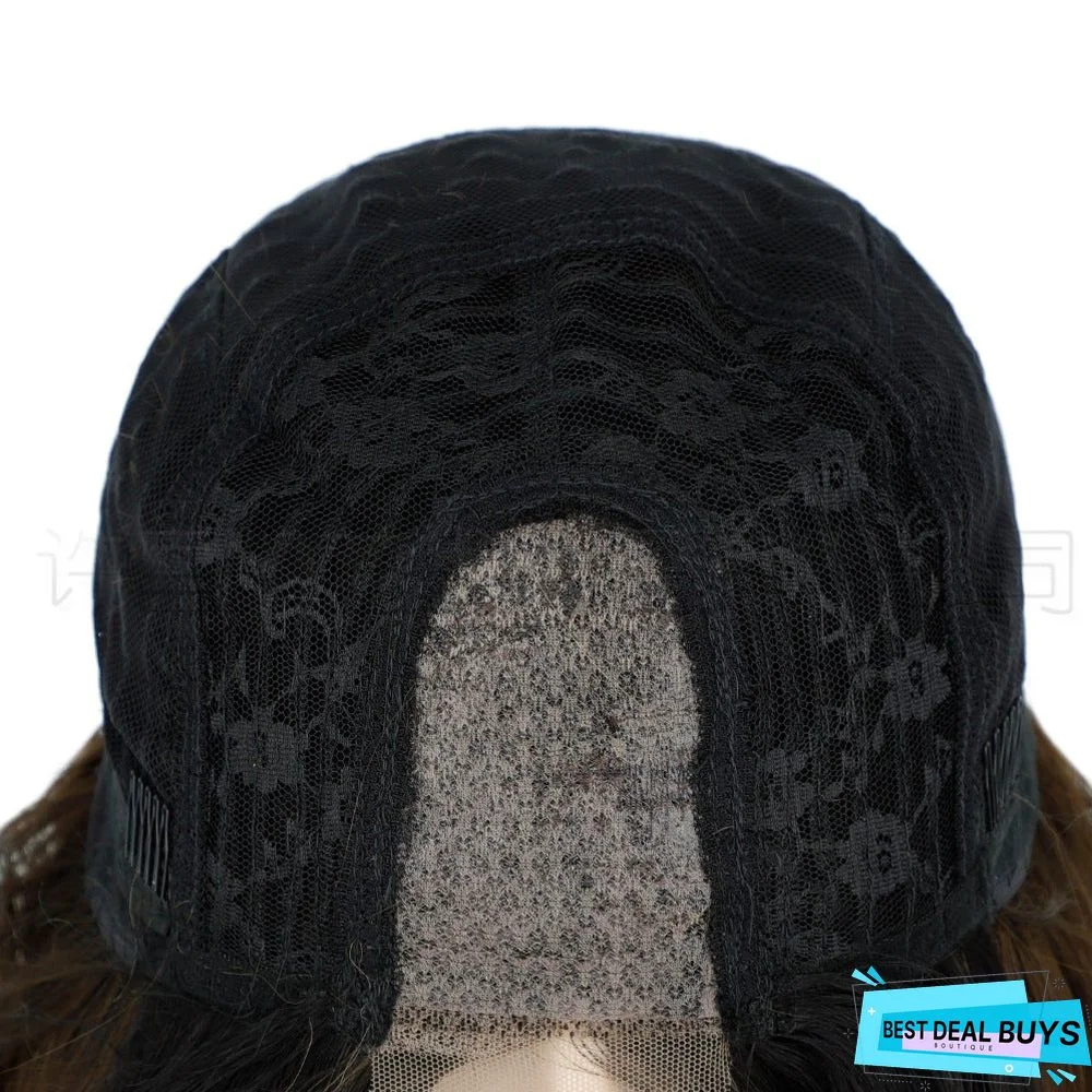 Short Curly Wig Head Cover Hanging Ear Dyed Wig